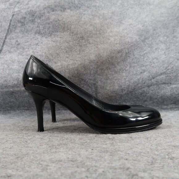 Stuart Weitzman Shoe Women 7 Pumps Platform Stiletto Patent Leather Formal Black - Picture 16 of 16